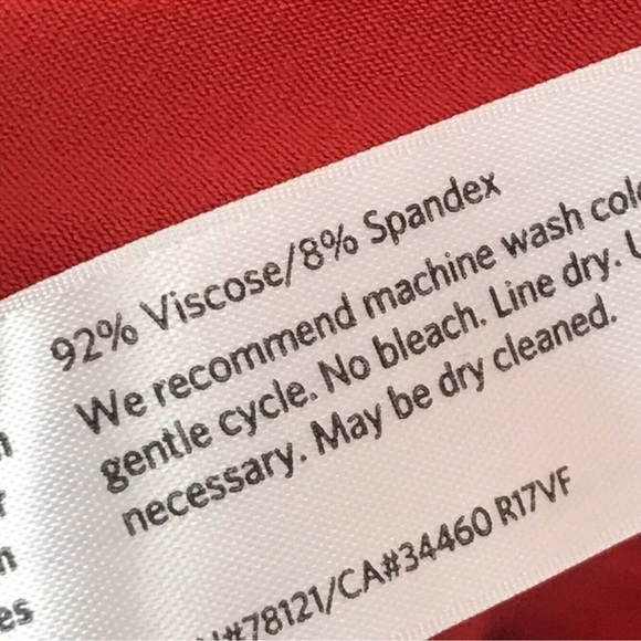 Eileen Fisher Red Viscose Jersey Shift Dress XS - Picture 4 of 6